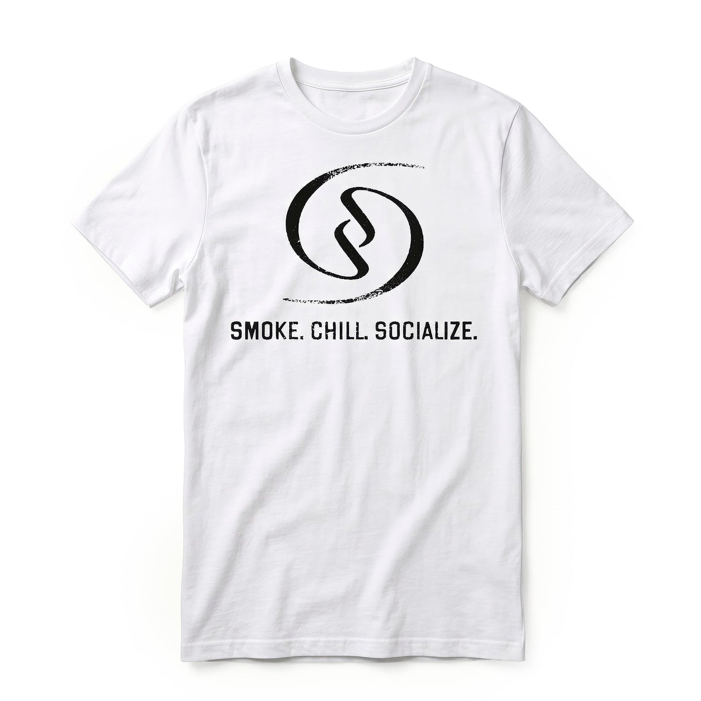 Smoke. Chill. Socialize. T-Shirt ( White )