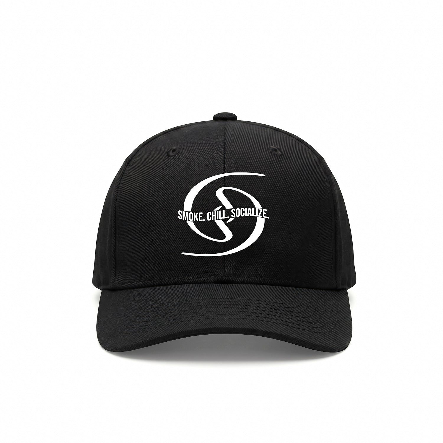 Smoke. Chill. Socialize. Hat ( Black )