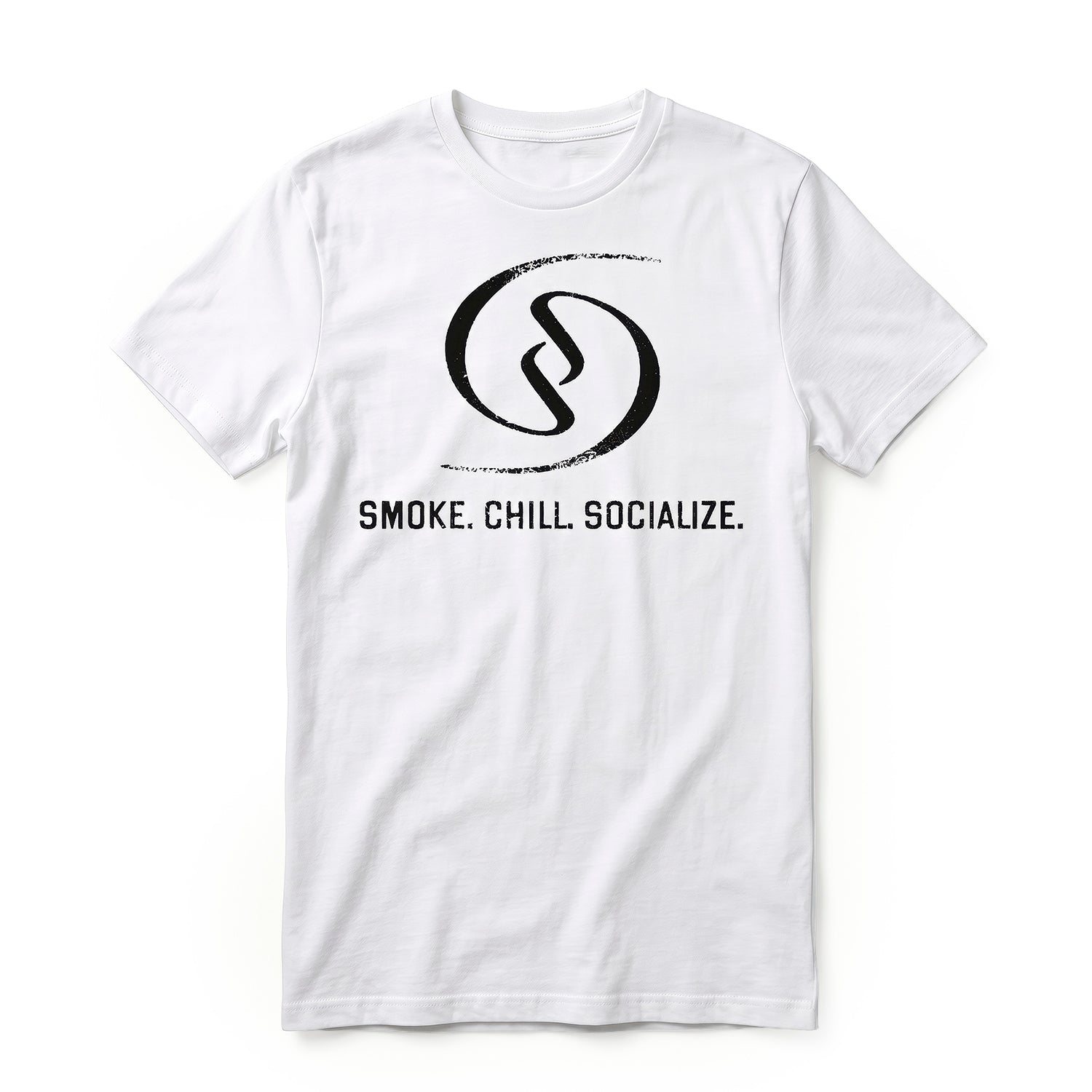 Smoke. Chill. Socialize. T-Shirt ( White )