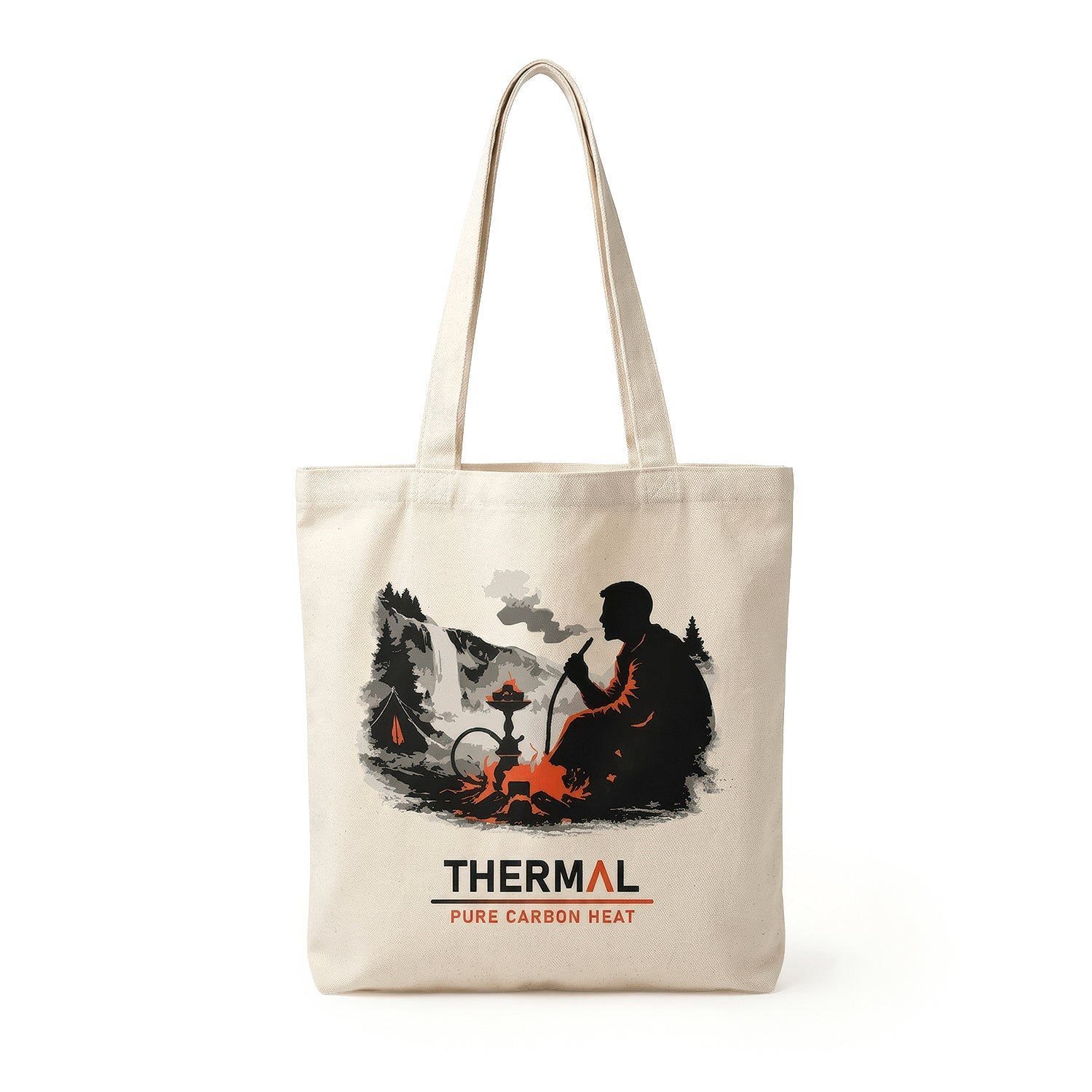 Thermal Charcoal Cotton Tote Bag - Medium